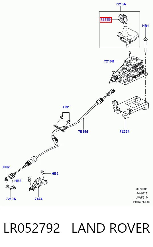 Dźwignia zmiany biegów do Land Rover Freelander II L359