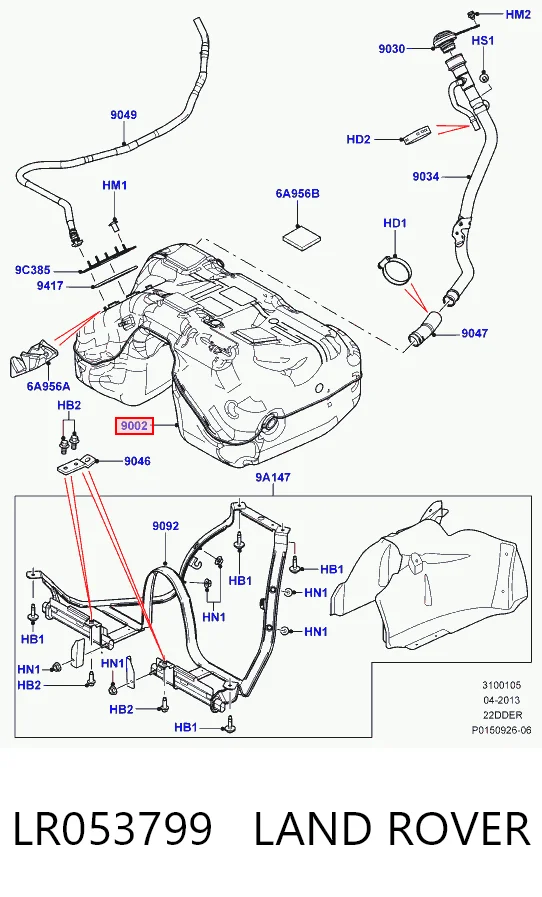 Zbiornik paliwa Land Rover Freelander II SUV (L359) (2006 - 2014) cena, od 333,58 USD