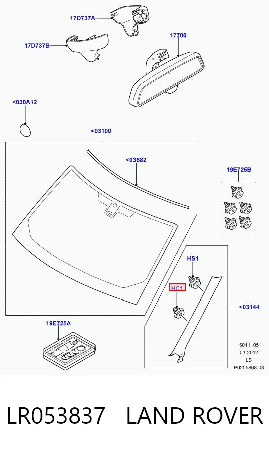 LR053837 Land Rover 