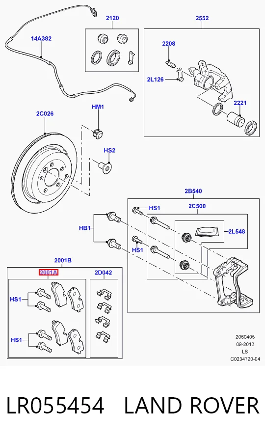 LR055454 Land Rover
