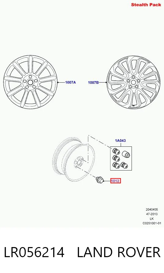 LR056214 Land Rover 