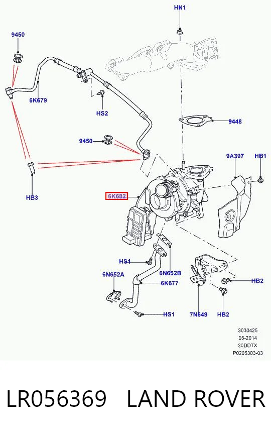 Do koszyka Turbina Land Rover Discovery IV L319