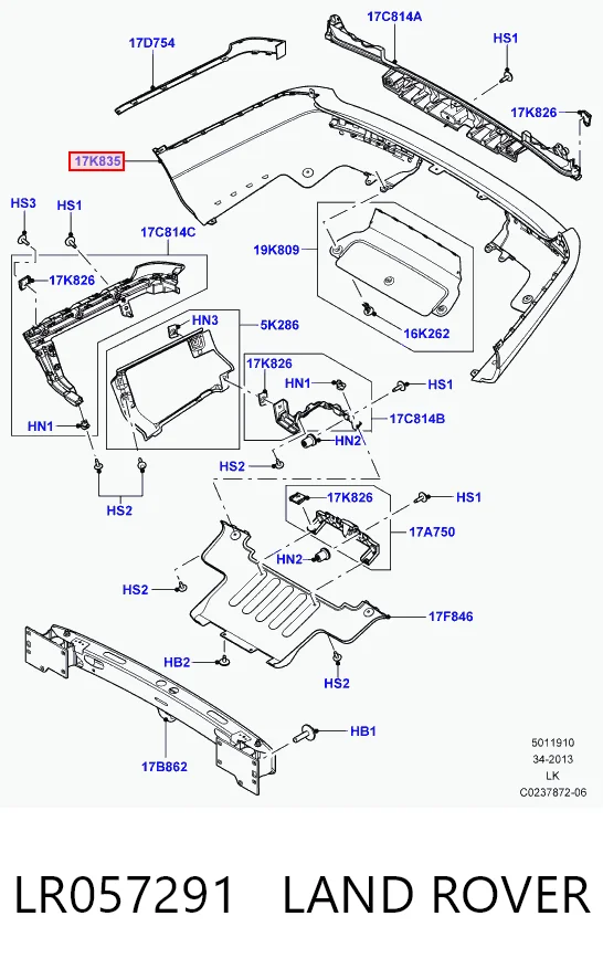 Zderzak tylny do Land Rover Range Rover IV L405