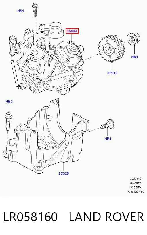 Do koszyka Pompa wtryskowa wysokiego ciśnienia Land Rover Discovery IV L319