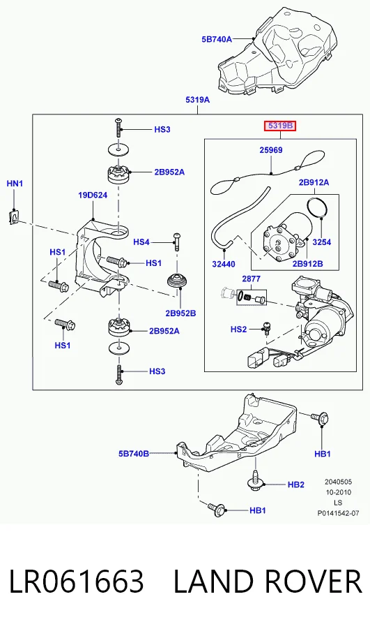 LR061663 Land Rover Kompresor zawieszenia pneumatycznego