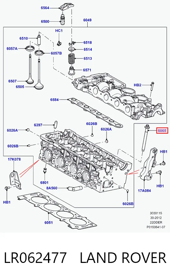 Śruba głowicy cylindrów Peugeot/Citroen 9802033280 cena, od 14,27 USD