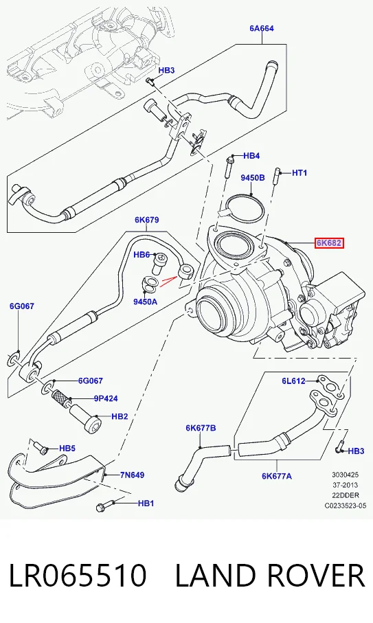 Turbina Ford LR065510 cena, od 300,03 USD