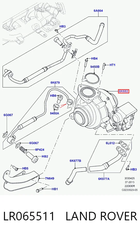 Do koszyka LR065510 Ford Turbina
