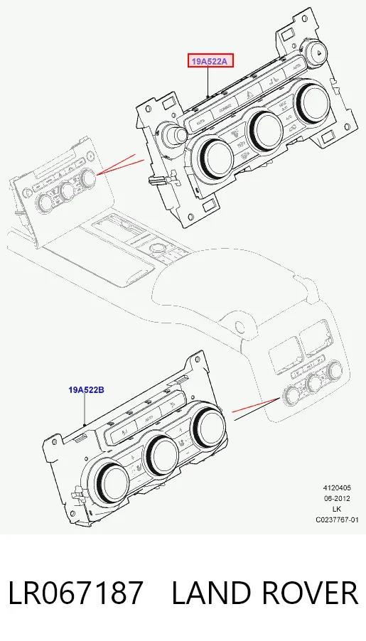 Do koszyka Sterownik trybów ogrzewania/klimatyzacji Land Rover Range Rover IV L405