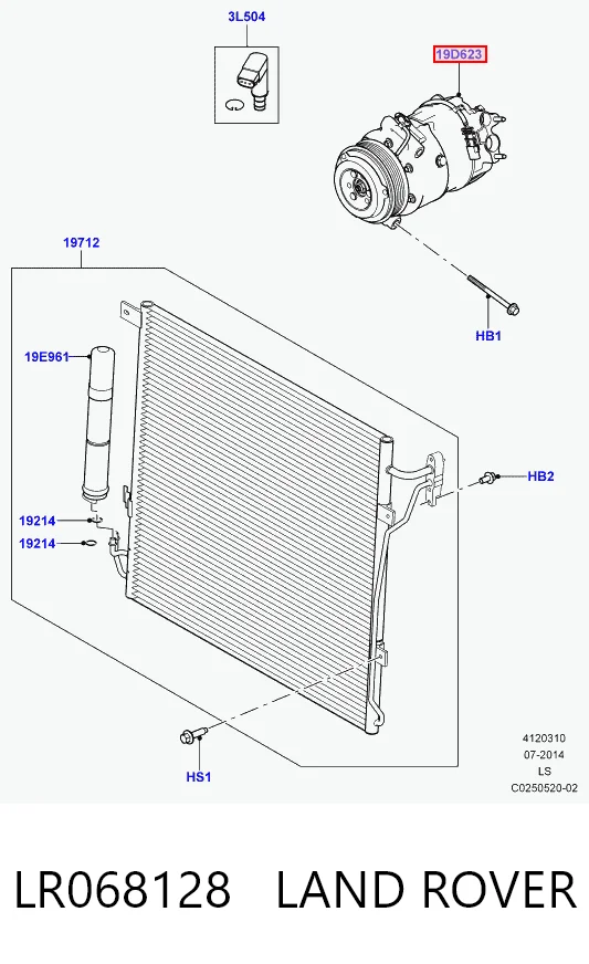 Sprężarka klimatyzacji Bosch 1986AD1423 cena, od 477,67 USD