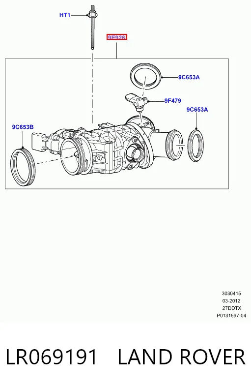 Przepustnica, komplet Land Rover Discovery III
