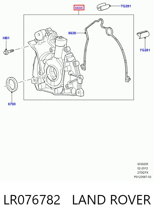 LR076782 Land Rover