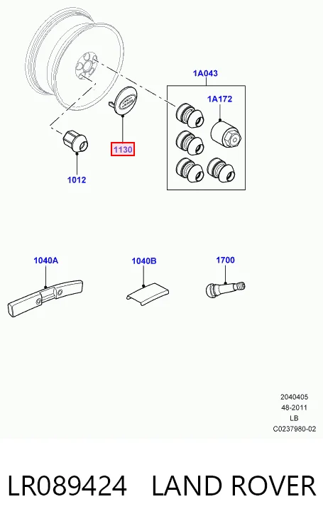 Kołpak do obręczy koła do Land Rover Freelander L359