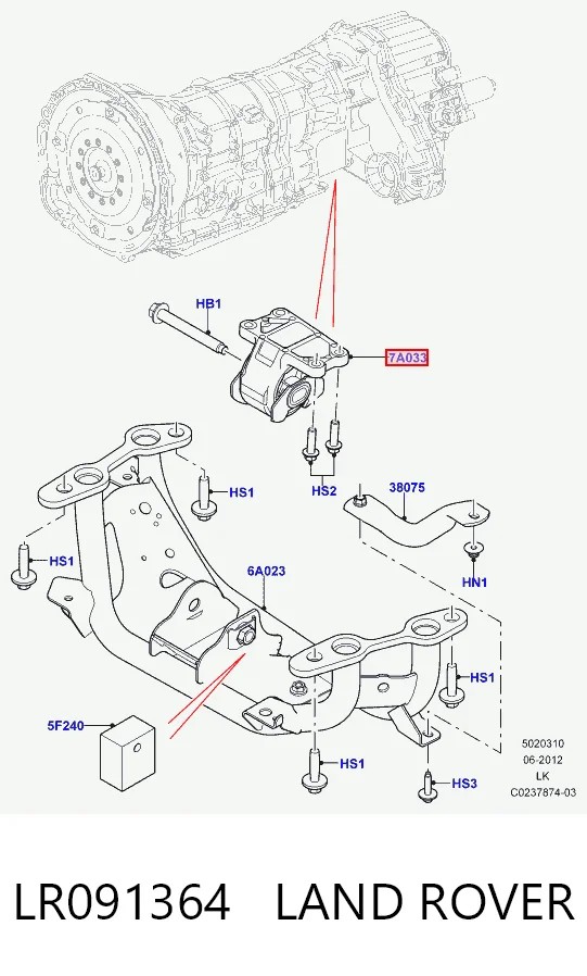 Kupić Poduszka (podpora skrzyni biegów) Land Rover Range Rover I L320 w dobrej cenie