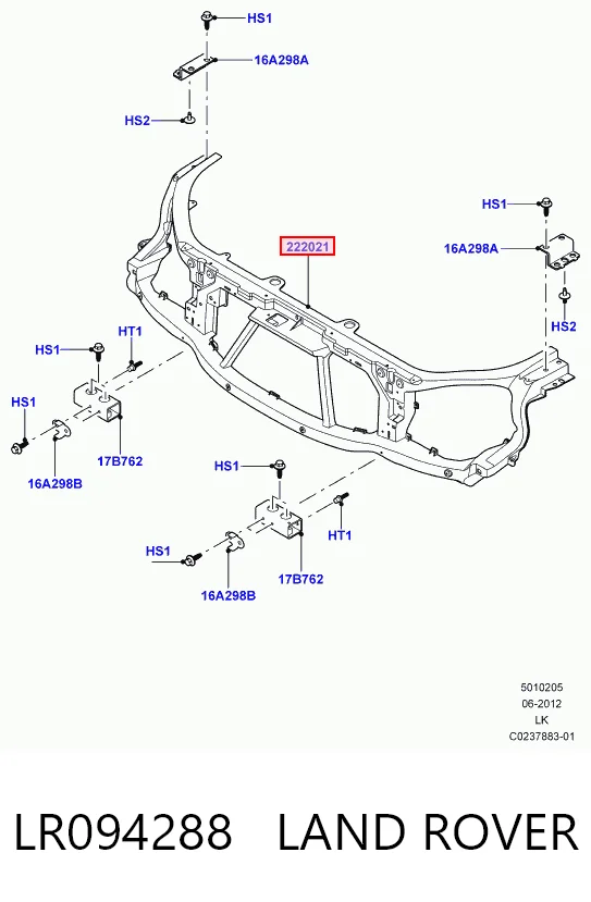 Osłona chłodnicy kompletna (panel mocowania reflektorów) Land Rover Range Rover IV SUV (L405) (2012 - 2021) cena, od 1067,25 USD