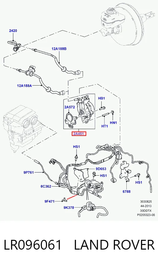 LR096061 Land Rover Pompa podciśnienia