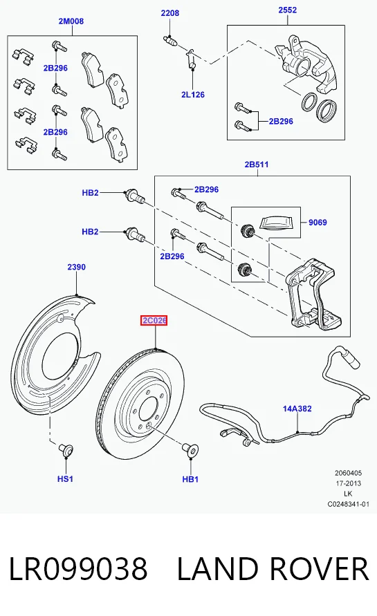 LR099038 Land Rover