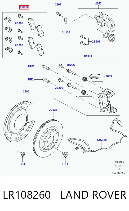 LR108260 Land Rover