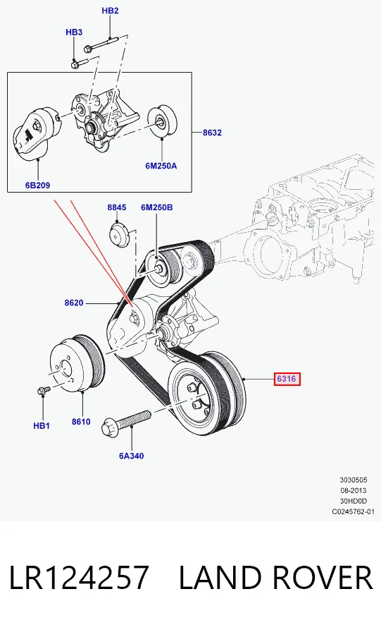 Kupić Koło pasowe wału korbowego Land Rover Range Rover III L322 w dobrej cenie