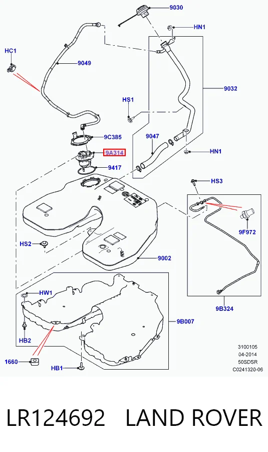 LR124692 Land Rover