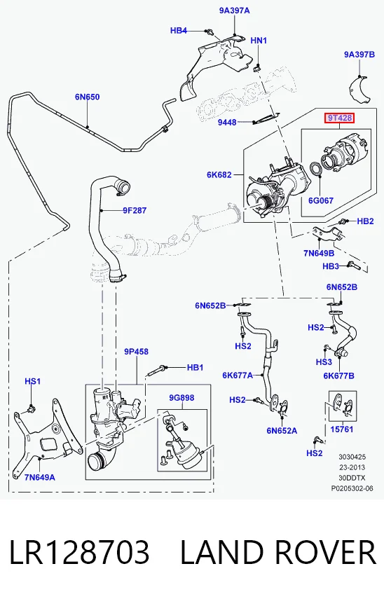 Do koszyka Zawór (aktuator) sterowania turbiną Land Rover Range Rover SPORT I L320