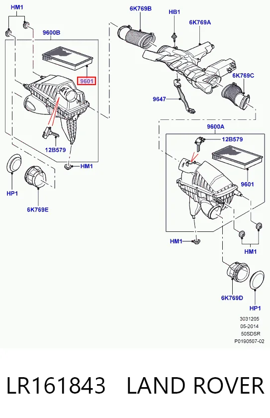  Filtr powietrza Land Rover Range Rover 4