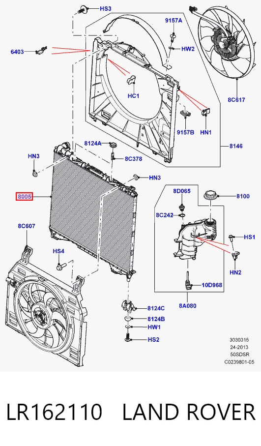 Chłodnica silnika Land Rover Range Rover IV SUV (L405) (2012 - 2021) cena, od 235,02 USD