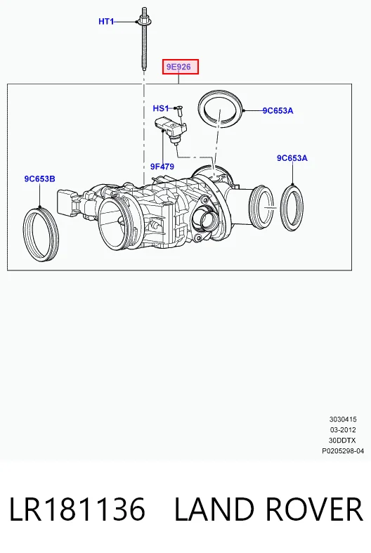 Do koszyka Przepustnica, komplet Land Rover Discovery IV L319