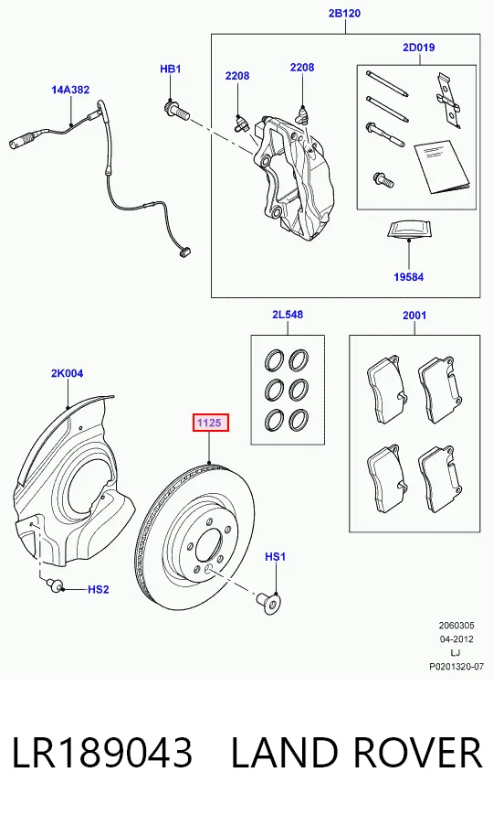 LR189043 Land Rover