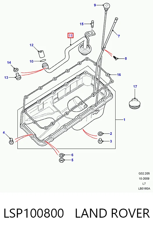 Kanał ssący do Land Rover Discovery II LJ ,LT