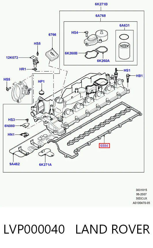 Uszczelka pokrywy zaworowej silnika BMW X3 SUV (E83) (2004 - 2010) cena, od 32,51 USD