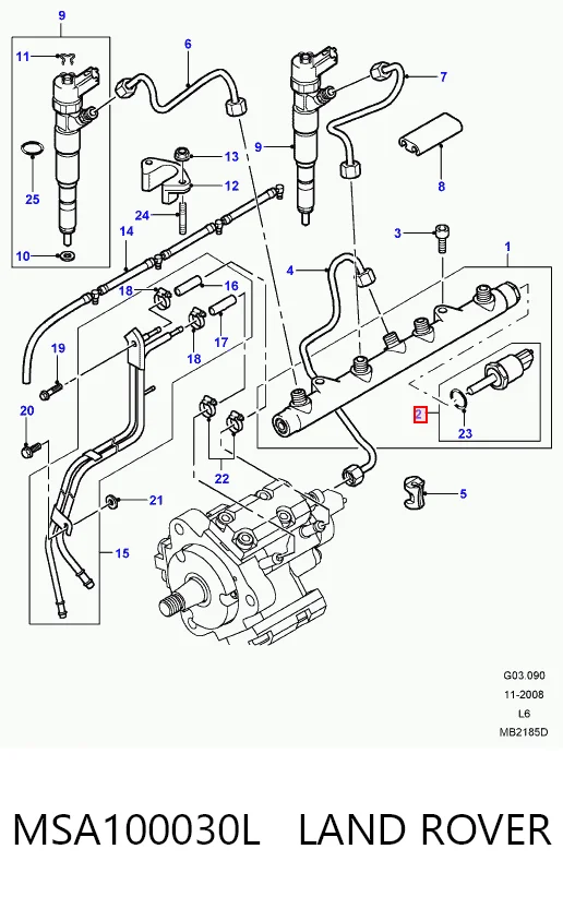 Czujnik ciśnienia paliwa do Renault Laguna I B56, 556
