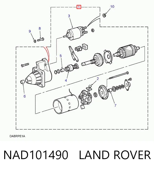 NAD101490 Land Rover Rozrusznik