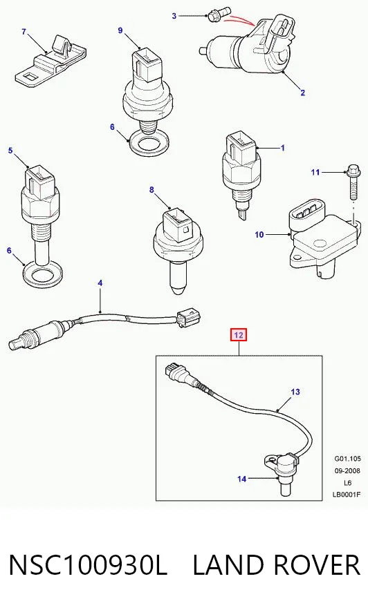 Czujnik położenia wałka rozrządu Rover 75 