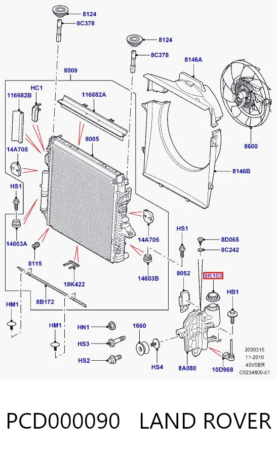 Do koszyka 8H228101AA Ford Pokrywa (korek) zbiornika wyrównawczego