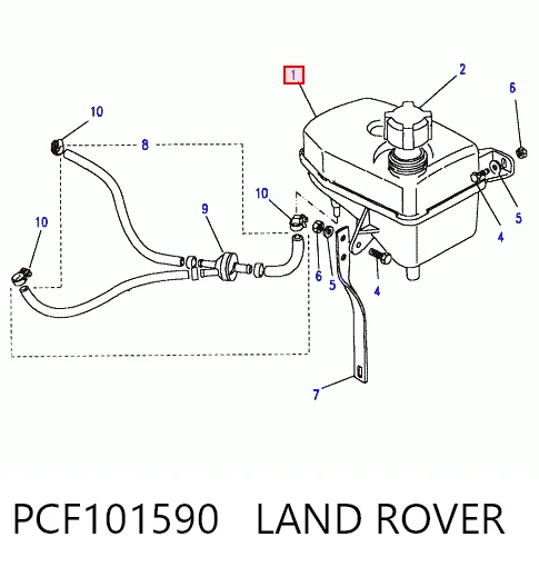 PCF101590 Land Rover Zbiorniczek wyrównawczy układu chłodzenia