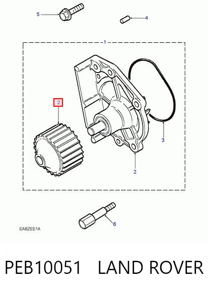 PEB000080 Rover Pompa chłodząca wodna