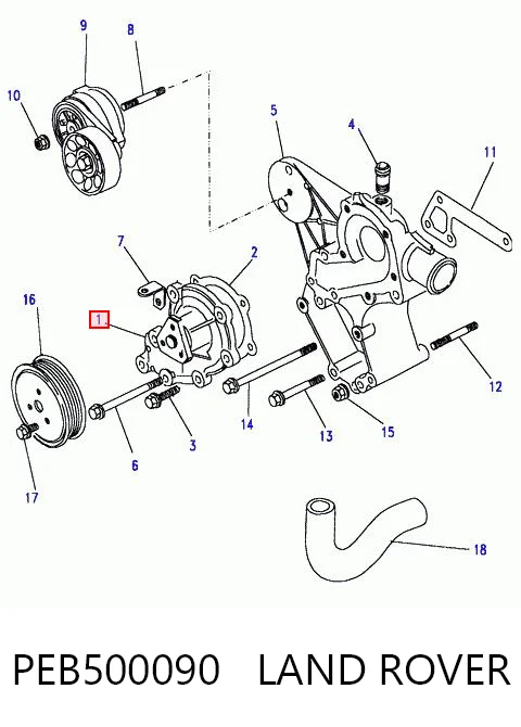  Pompa chłodząca wodna Chevrolet Blazer 