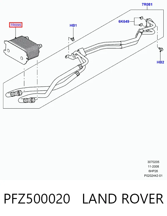 PFZ500020 Land Rover