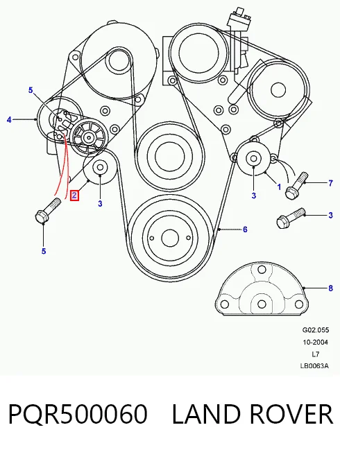 Rolka napinacza paska napędowego do Land Rover Discovery II LJ ,LT