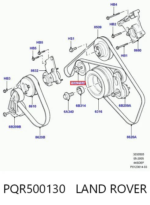 Rolka napinacza paska napędowego do Land Rover Range Rover III L322