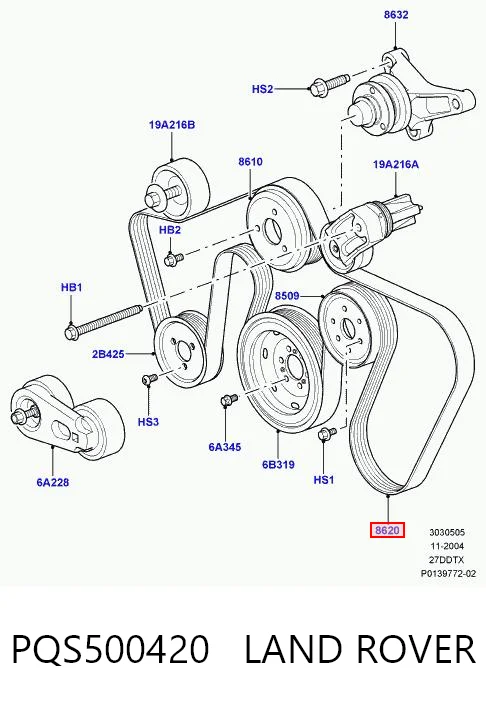 PQS500420 Land Rover