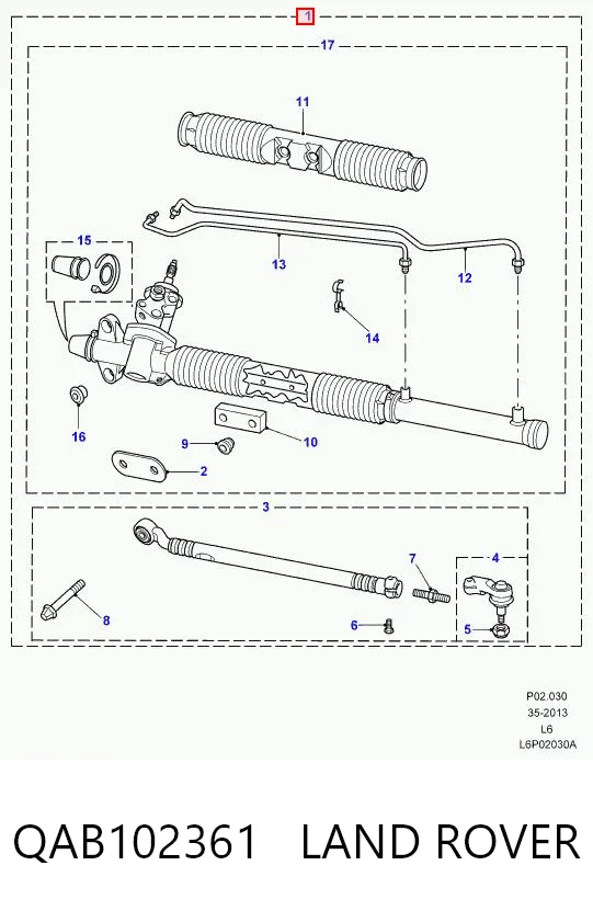 Listwa kierownicza (maglownica) do Land Rover Freelander L314