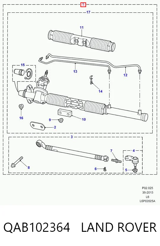 Listwa kierownicza (maglownica) do Land Rover Freelander I L314