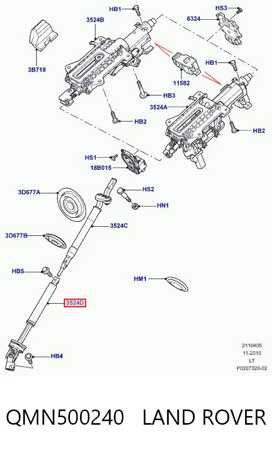 Wał kolumny kierowniczej dolny Toyota 4526044041 cena, od 95,34 USD
