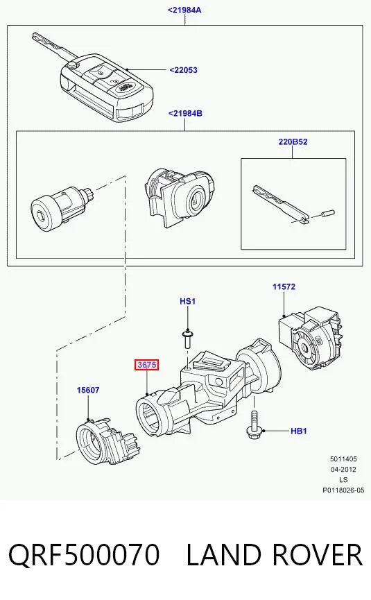 Do koszyka Stacyjka zapłonowa Land Rover Discovery III LR3