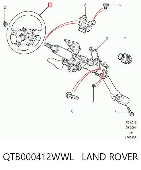 Do koszyka Kierownica Land Rover Freelander I L314