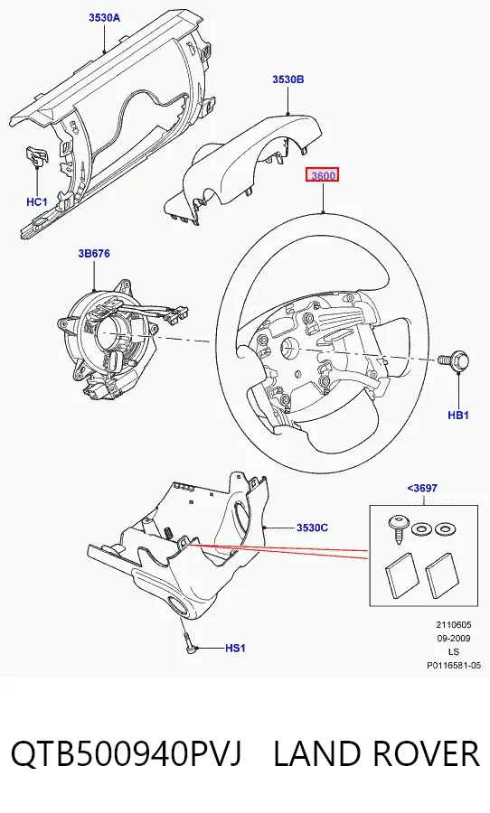 Kupić Kierownica Land Rover Discovery III LR3 w dobrej cenie