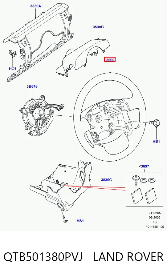  Kierownica Land Rover Discovery 3