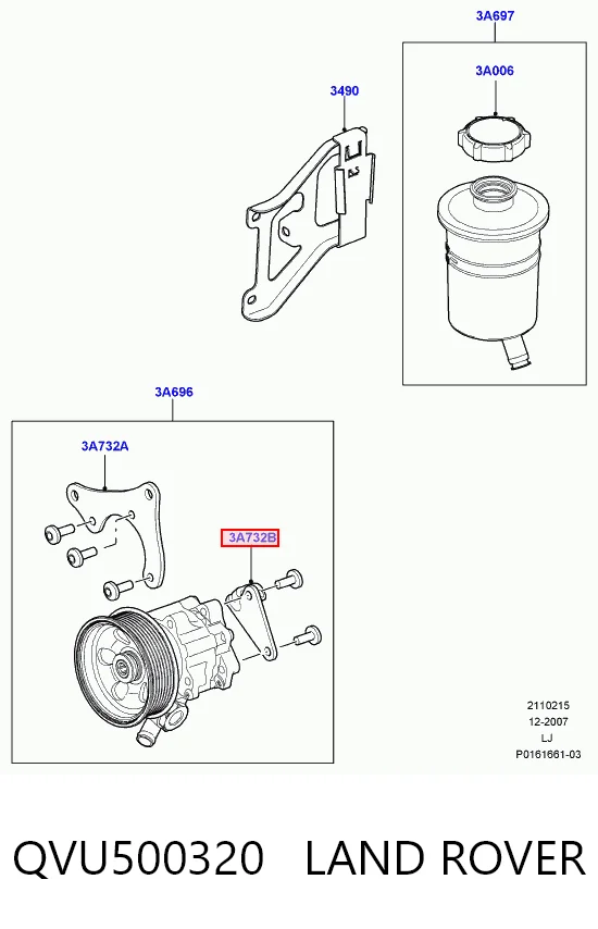  Pompa wspomagania hydraulicznego kierownicy Land Rover Range Rover 3